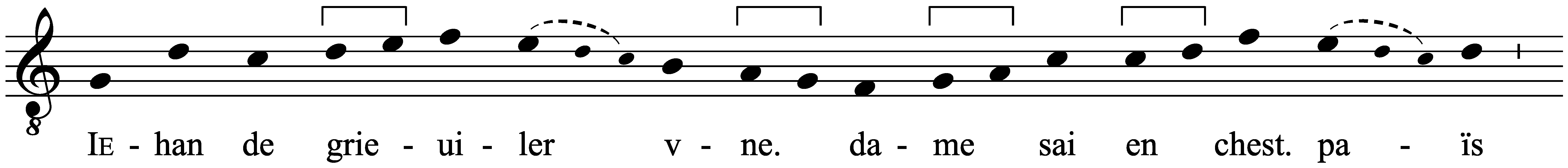 Work musical notation